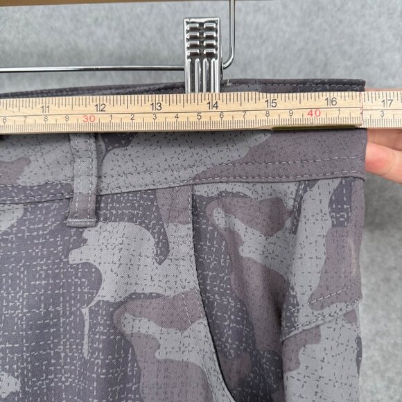 Prana Womens Halle Straight Leg Pant Size 8 Tall Gray Camo Hiking Convertible - Picture 10 of 13